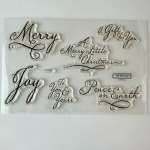 My Acrylix Christmas Joy Holiday Stamps c1520 CTMH